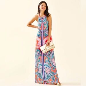 Lilly Pulitzer Hollyn Maxi Tangerine Dream Size 2